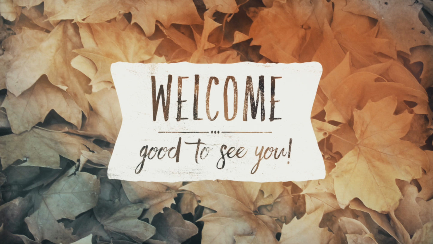 Fallen Leaves Welcome