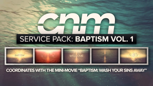 Service Pack: Baptism Volume 1
