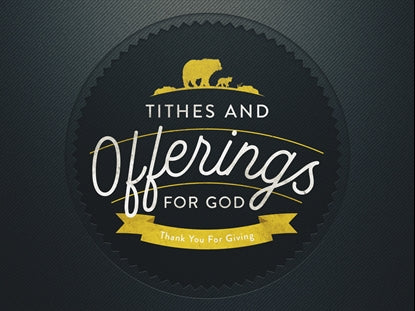Wild Icons Tithes And Offerings For God