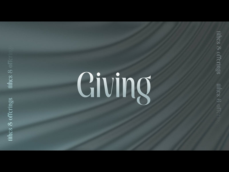 Even Now Giving