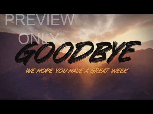 Sermon On The Mount: Closing Still