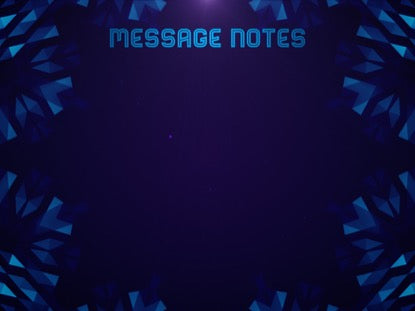 Crystal Patterns Message Notes