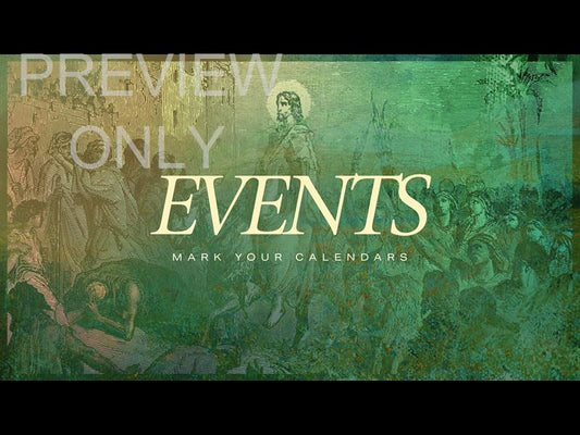 Easter Etching - Palm Sunday Events Title Still