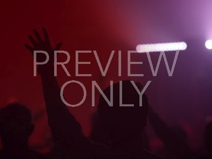 Worship Group Hands Red