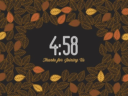 Fall Leaves Countdown