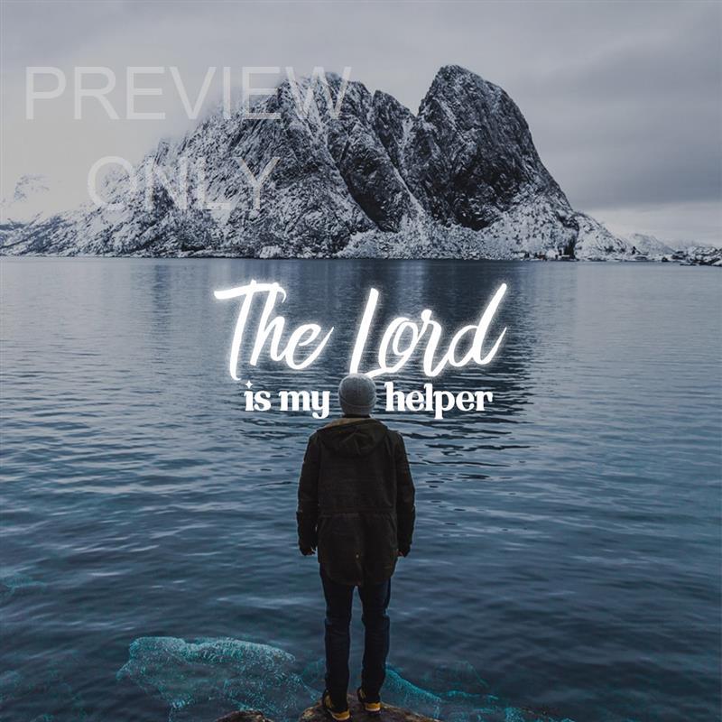 Hebrews 13-6 Social Graphics Title