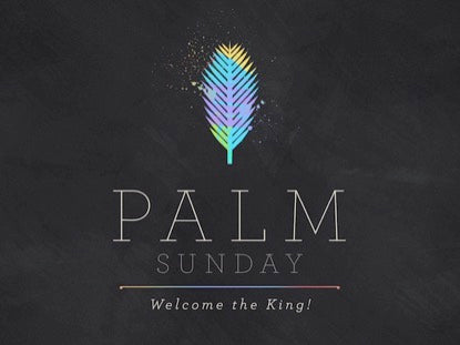 Paint Stroke Palm Sunday