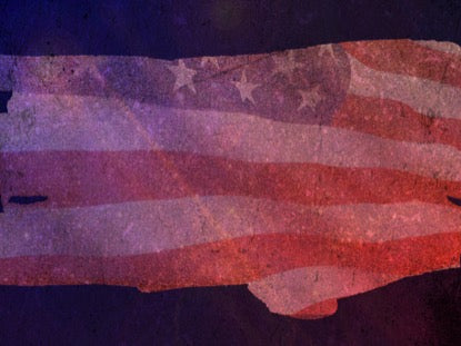 American Flags And Fireworks Motion 2