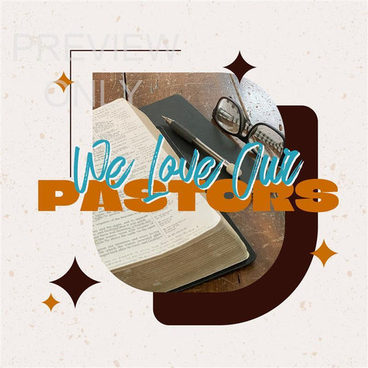 Pastor Appreciation Day: Were Thankful For You - Social Graphic Title