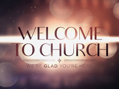 Holiday Bokeh Welcome To Church