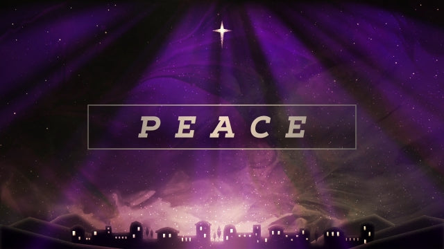 Painted Christmas Advent Peace