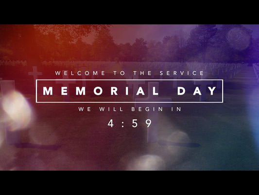 Memorial Day Service Countdown