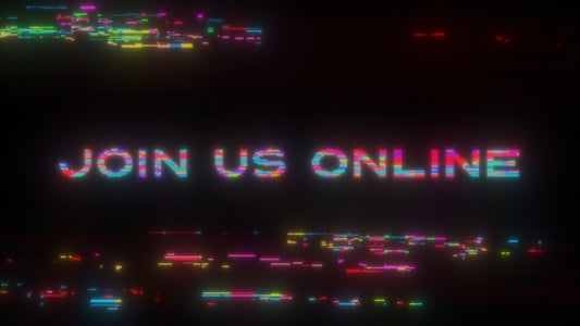 Led Glitch Join Us Online Still