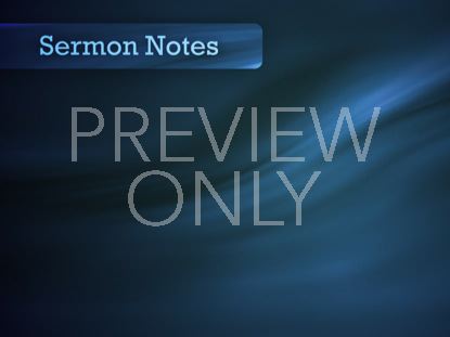 Sermon Notes Blue