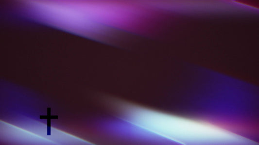 Subtle Light Slant Cross Still