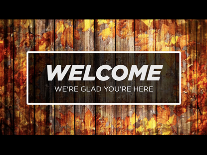 Welcome Motion Background - Autumn Wood
