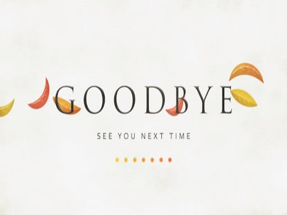 Flowing Leaves Goodbye