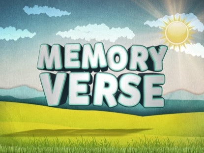 Easter Kids Memory Verse
