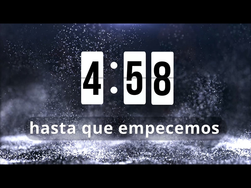 Cuenta Regresiva De Partículas Heladas