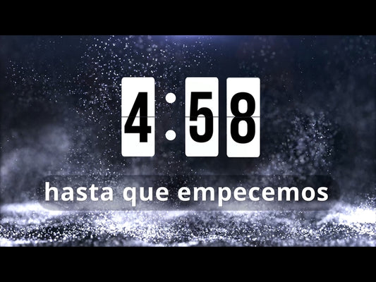 Cuenta Regresiva De Partículas Heladas