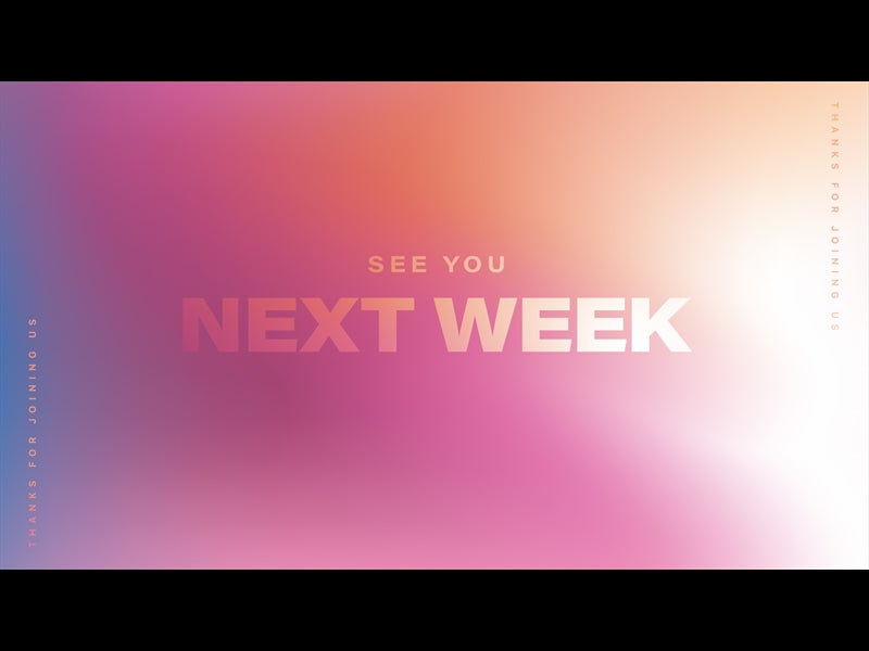 A Faithful God See You Next Week