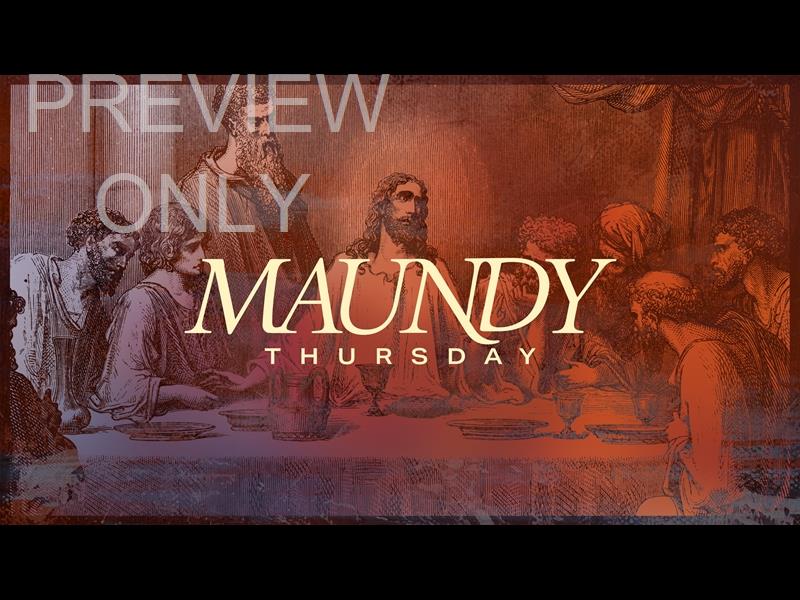 Easter Etching - Maundy Thursday Title Still