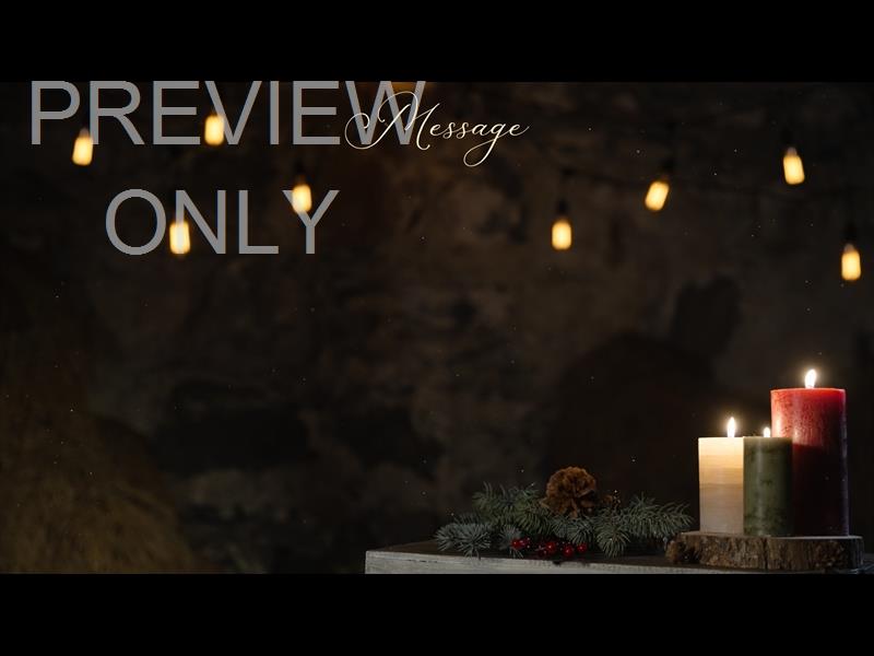 Rustic Christmas Message Still