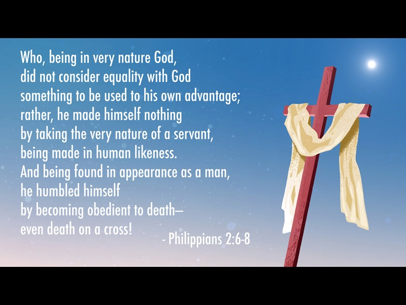 Philippians 2:6-8 Cross Motion Background