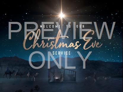 Starry Night Nativity Christmas Eve Still