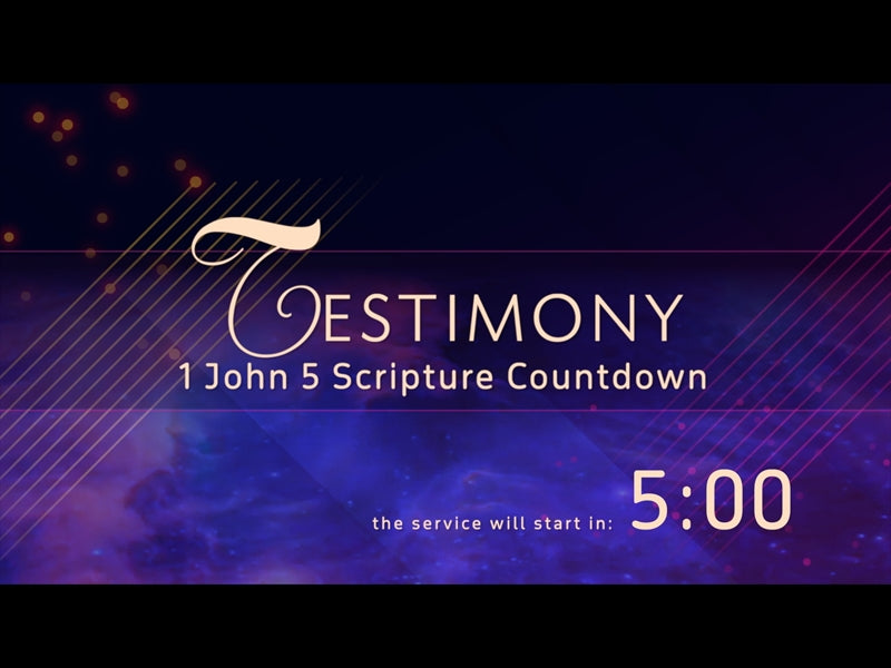 Testimony - 1 John 5 Scripture Countdown