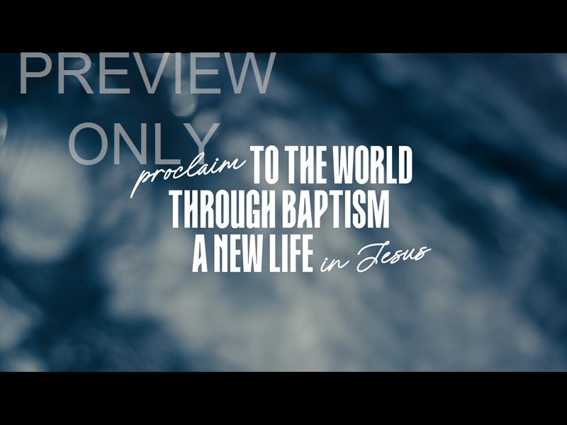 Living Waters Baptism Still