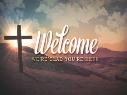 Easter Morning Cross Welcome