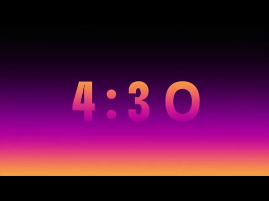 Neon Gradient Walls Countdown