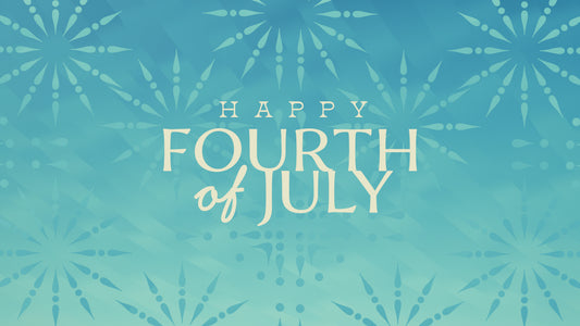 Solar Patterns Happy Fourth Of July Title