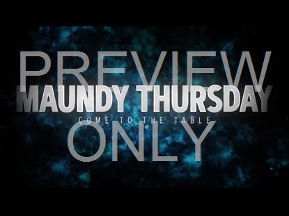 Holy Week Maundy Thursday Graphic