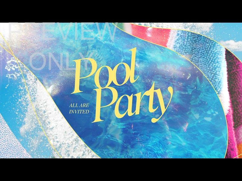 Sun Wave Pool Party Title Still