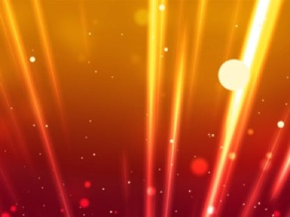 Orange Light Beams