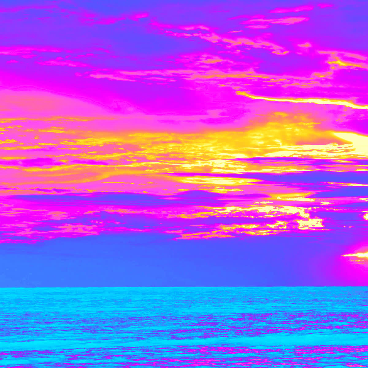 Electric Sunset Giving Blank