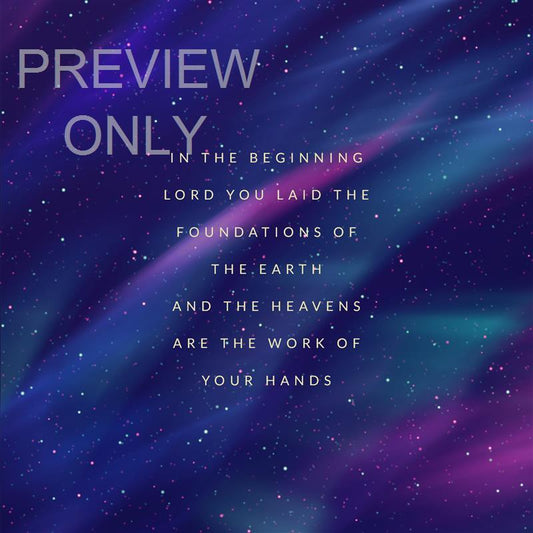 Starry Night Hebrews 1:10