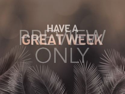 Heavenly Palm Branches Closing