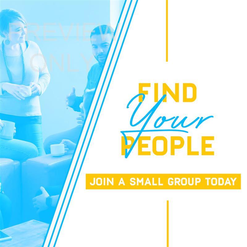 Find Your People: Small Group - Social Graphic Main