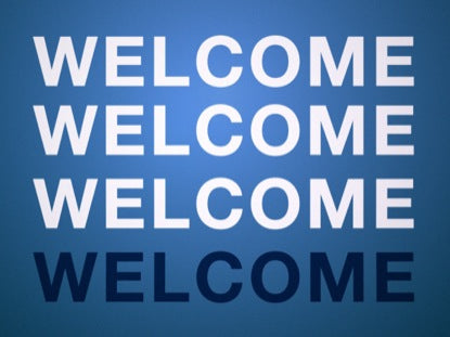 Blue Rollout Welcome To Church