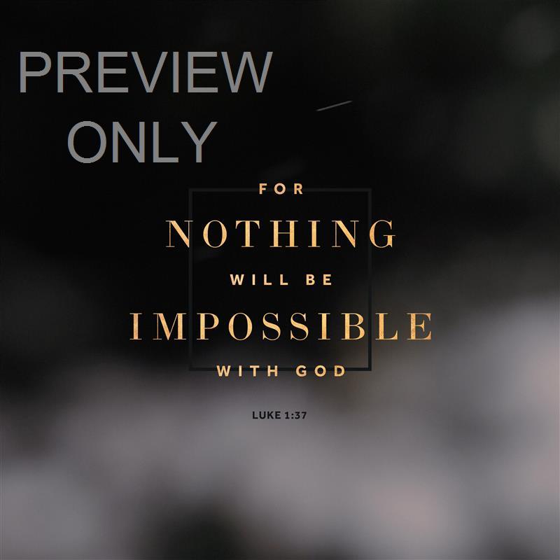 Winter Snow Luke 1:37