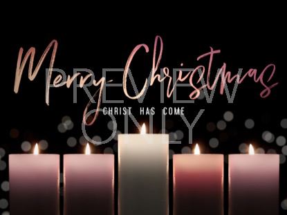 Advent Candlelight Merry Christmas