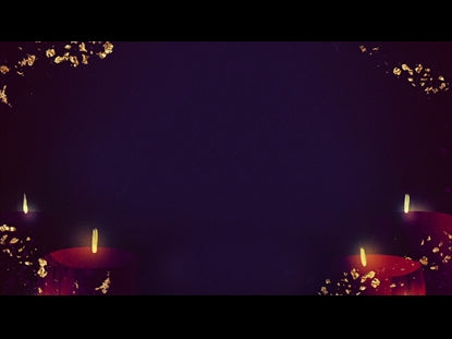 Brushed Christmas Purple Candles