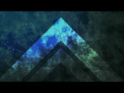 Abstract Particles Blue