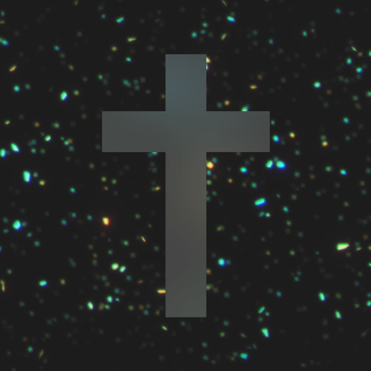 Glitterific New Year Cross