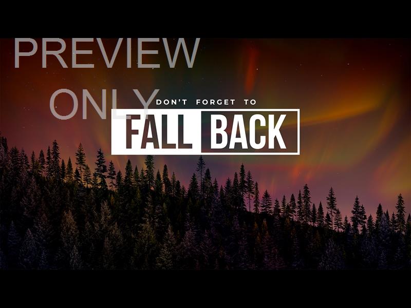 Aurora Glow Fall Back Still