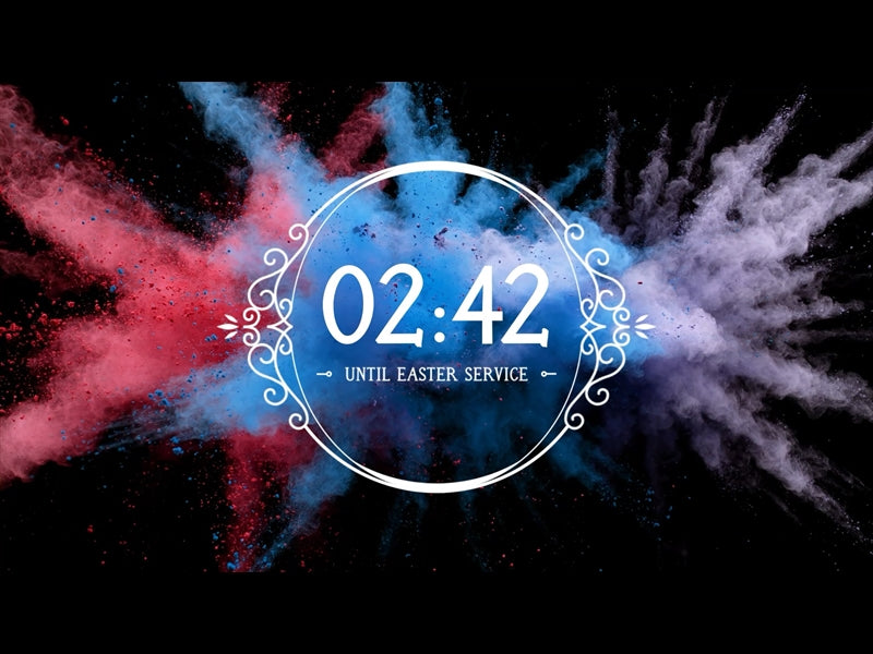 Color Explosion Easter Countdown