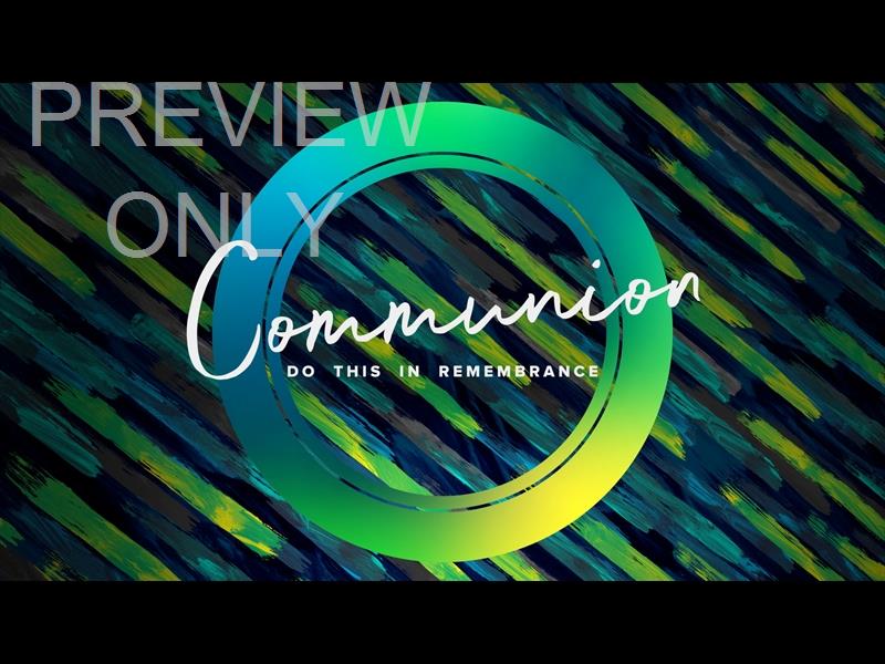 Palm Sunday Color Brush Communion Still